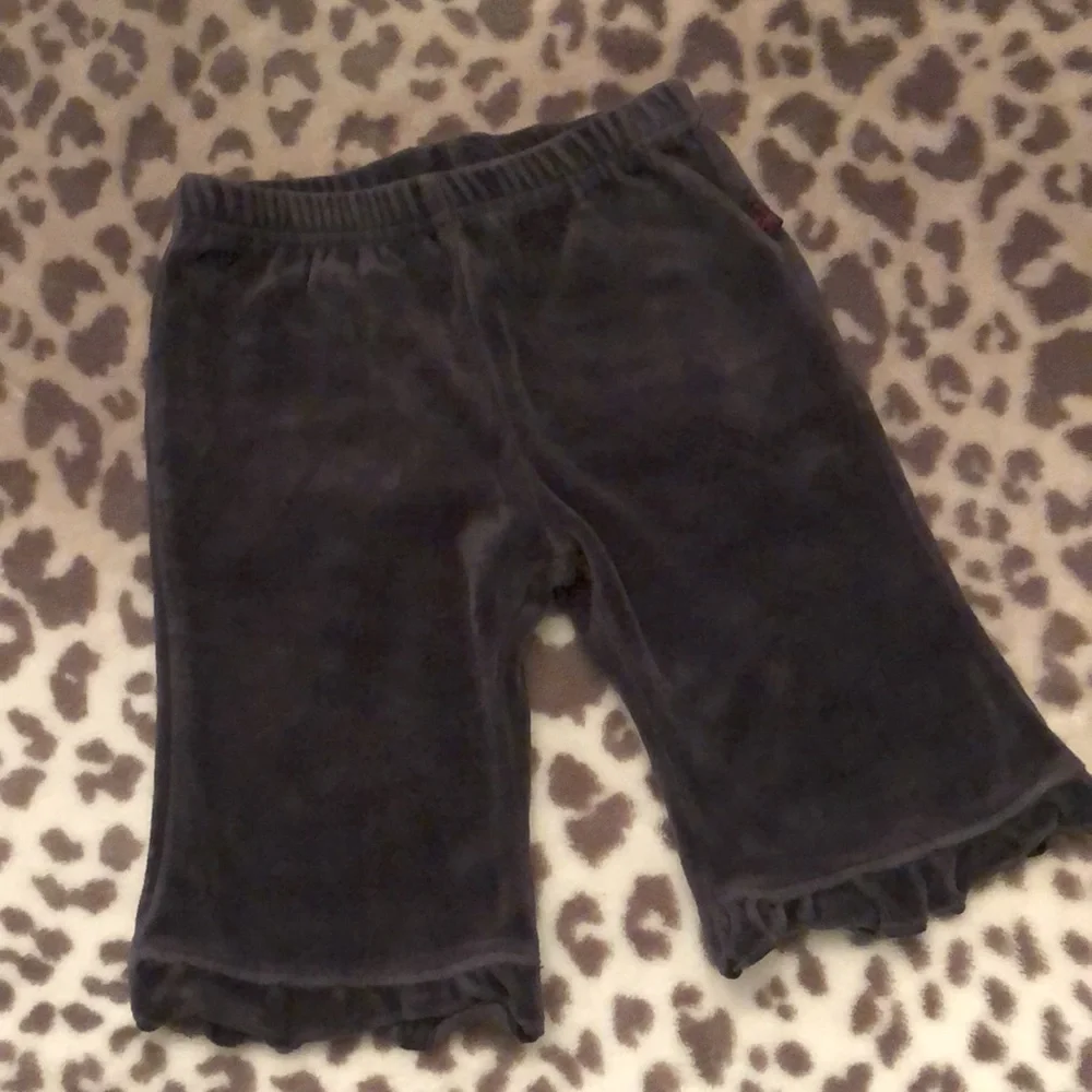 2004 Old Navy Infant Black Velour Pants Size 3-6 Months